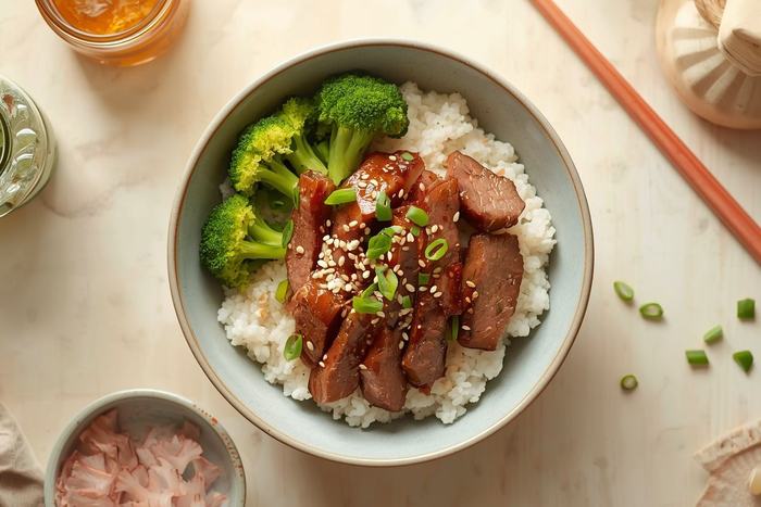 Ginger beef and broccoli