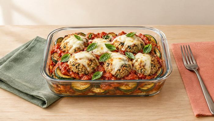 Turkey meatballs with zucchini